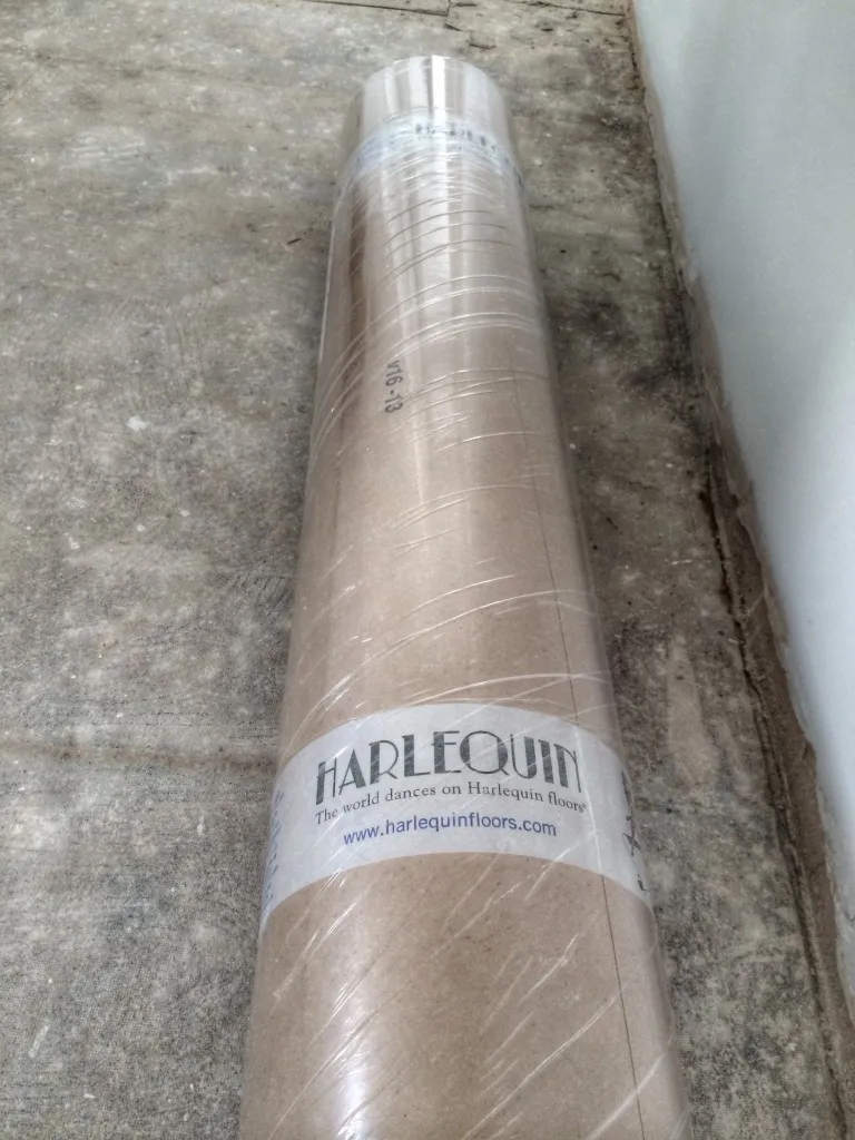 Harlequin floor ready for our Leeds Dance Studio