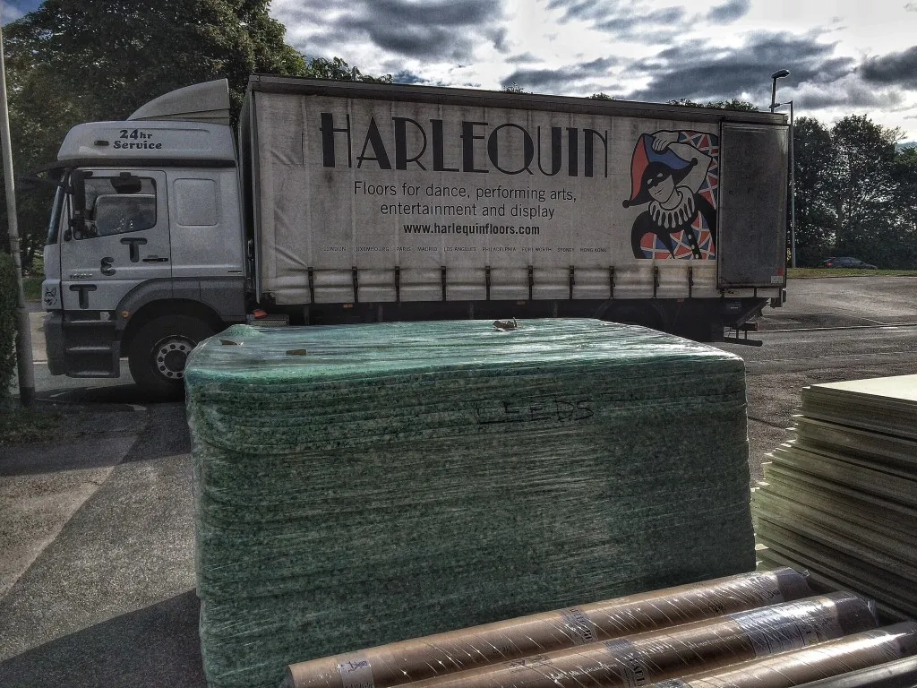Harlequin arrive at Dance Studio Sixteen